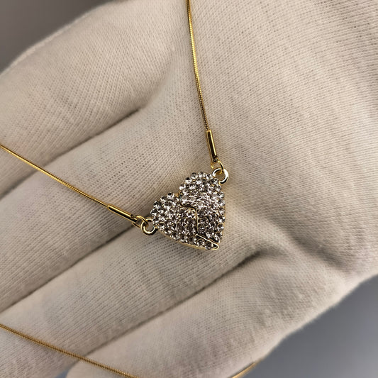 Luxury Heart Shaped Magnetic Necklace For Girls/Women